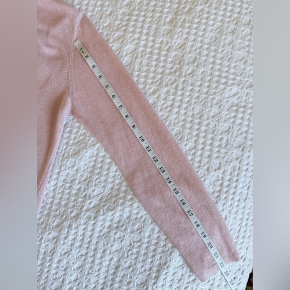 Eileen Fisher Organic Linen Open Front Cardigan Waterfall Style Pink Small - Picture 11 of 12